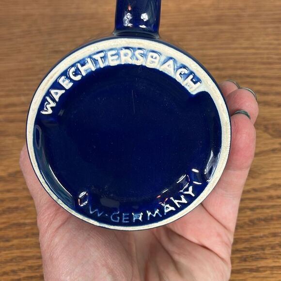 Waechtersbach Winter Dreams COFFEE MUG CUP Christmas Cobalt Blue W. Germany EUC - Picture 6 of 6